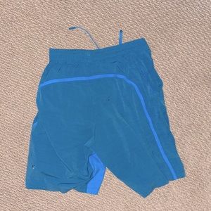 blue men’s lululemon shorts